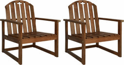 vidaXL - Tuinstoelen - 2 - st - massief - acaciahout