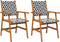 vidaXL - Tuinstoelen - 2 - st - massief - acaciahout