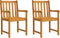 vidaXL - Tuinstoelen - 2 - st - massief - acaciahout