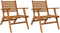 vidaXL - Tuinstoelen - 2 - st - massief - acaciahout