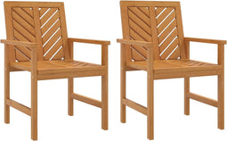 vidaXL - Tuinstoelen - 2 - st - massief - acaciahout