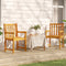 vidaXL - Tuinstoelen - 2 - st - massief - acaciahout