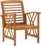 vidaXL - Tuinstoelen - 2 - st - massief - acaciahout