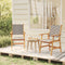 vidaXL - Tuinstoelen - 2 - st - massief - acaciahout