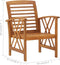 vidaXL - Tuinstoelen - 2 - st - massief - acaciahout