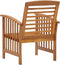 vidaXL - Tuinstoelen - 2 - st - massief - acaciahout