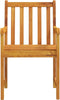 vidaXL - Tuinstoelen - 2 - st - massief - acaciahout