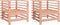 vidaXL - Tuinstoelen - 2 - st - massief - douglashout