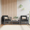 vidaXL - Tuinstoelen - 2 - st - massief - grenenhout - grijs