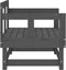 vidaXL - Tuinstoelen - 2 - st - massief - grenenhout - grijs