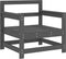 vidaXL - Tuinstoelen - 2 - st - massief - grenenhout - grijs