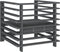 vidaXL - Tuinstoelen - 2 - st - massief - grenenhout - grijs