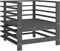 vidaXL - Tuinstoelen - 2 - st - massief - grenenhout - grijs