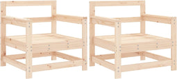 vidaXL - Tuinstoelen - 2 - st - massief - grenenhout