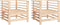 vidaXL - Tuinstoelen - 2 - st - massief - grenenhout