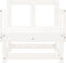 vidaXL - Tuinstoelen - 2 - st - massief - grenenhout - wit