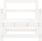 vidaXL - Tuinstoelen - 2 - st - massief - grenenhout - wit