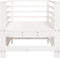 vidaXL - Tuinstoelen - 2 - st - massief - grenenhout - wit