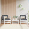 vidaXL - Tuinstoelen - 2 - st - massief - grenenhout - wit