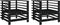 vidaXL - Tuinstoelen - 2 - st - massief - grenenhout - zwart