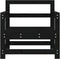 vidaXL - Tuinstoelen - 2 - st - massief - grenenhout - zwart