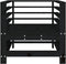 vidaXL - Tuinstoelen - 2 - st - massief - grenenhout - zwart