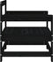 vidaXL - Tuinstoelen - 2 - st - massief - grenenhout - zwart