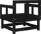 vidaXL - Tuinstoelen - 2 - st - massief - grenenhout - zwart