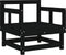 vidaXL - Tuinstoelen - 2 - st - massief - grenenhout - zwart