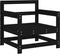 vidaXL - Tuinstoelen - 2 - st - massief - grenenhout - zwart