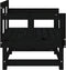 vidaXL - Tuinstoelen - 2 - st - massief - grenenhout - zwart