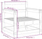 vidaXL - Tuinstoelen - 2 - st - massief - grenenhout - zwart