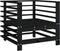 vidaXL - Tuinstoelen - 2 - st - massief - grenenhout - zwart
