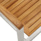 vidaXL - Tuinstoelen - 2 - st - massief - teakhout - en - roestvrij - staal