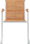 vidaXL - Tuinstoelen - 2 - st - massief - teakhout - en - roestvrij - staal