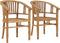 vidaXL - Tuinstoelen - 2 - st - massief - teakhout