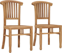 vidaXL - Tuinstoelen - 2 - st - massief - teakhout
