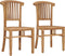 vidaXL - Tuinstoelen - 2 - st - massief - teakhout