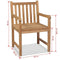 vidaXL - Tuinstoelen - 2 - st - massief - teakhout