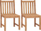 vidaXL - Tuinstoelen - 2 - st - massief - teakhout