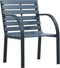 vidaXL - Tuinstoelen - 2 - st - massief - vurenhout - en - gepoedercoat - staal - grijs