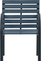vidaXL - Tuinstoelen - 2 - st - massief - vurenhout - en - gepoedercoat - staal - grijs
