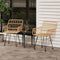 vidaXL - Tuinstoelen - 2 - st - met - armleuning - 56x64x80 - cm - PE-rattan