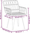 vidaXL - Tuinstoelen - 2 - st - met - armleuning - 56x64x80 - cm - PE-rattan - zwart