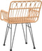 vidaXL - Tuinstoelen - 2 - st - met - armleuning - 56x64x80 - cm - PE-rattan