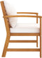 vidaXL - Tuinstoelen - 2 - st - met - crèmekleurig - kussen - massief - acaciahout
