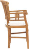 vidaXL - Tuinstoelen - 2 - st - met - crèmewitte - kussens - massief - teakhout