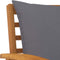 vidaXL - Tuinstoelen - 2 - st - met - donkergrijs - kussen - massief - acaciahout