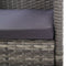 vidaXL - Tuinstoelen - 2 - st - met - donkergrijze - kussens - poly - rattan - grijs