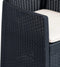 vidaXL - Tuinstoelen - 2 - st - met - kussen - rattan-look - kunststof - antraciet